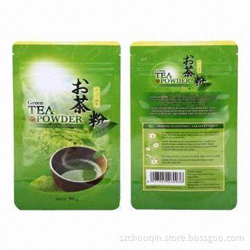 Metalized Foil Laminated Bags for Tea Packing, Full Color Printing, Available in Various Types